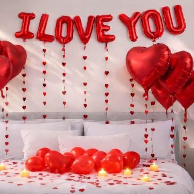 VDay I Love You Balloon Setup