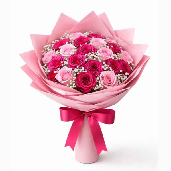 Valentine’s Day Bouquet - Pink/Hot Pink